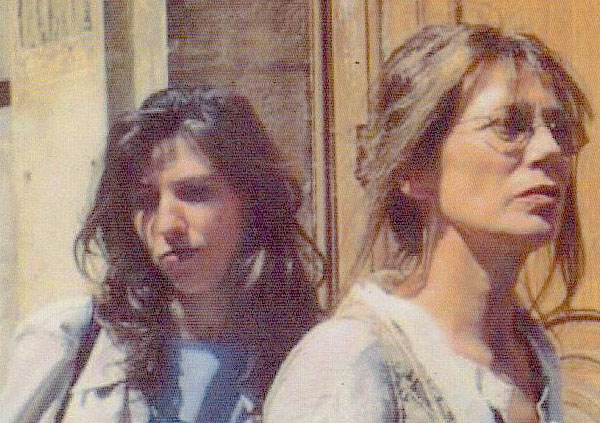 With Jane Birkin, during a demonstration