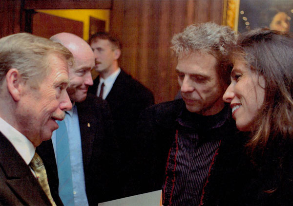 With Vaclav Havel