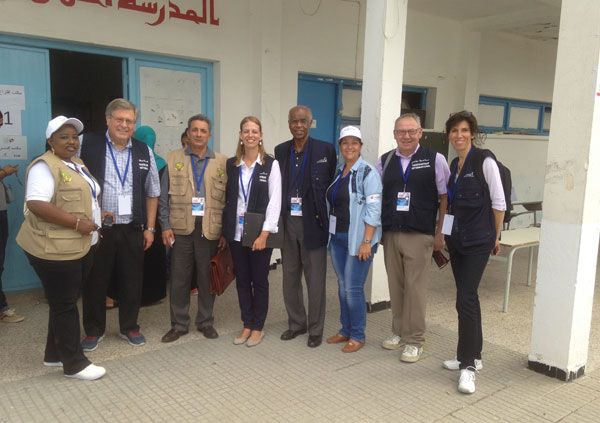 Elections in Tunisia with international observers, October 2014